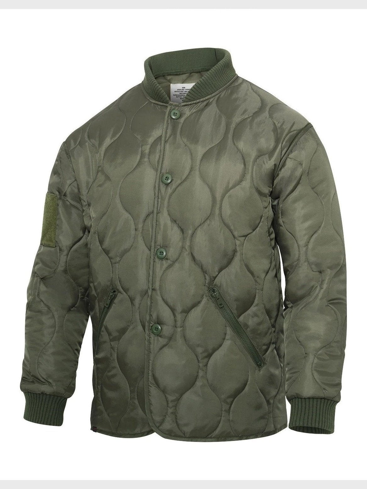 Rothco Men's Quilted Woobie Jacket Olive Drab 10421 10422.