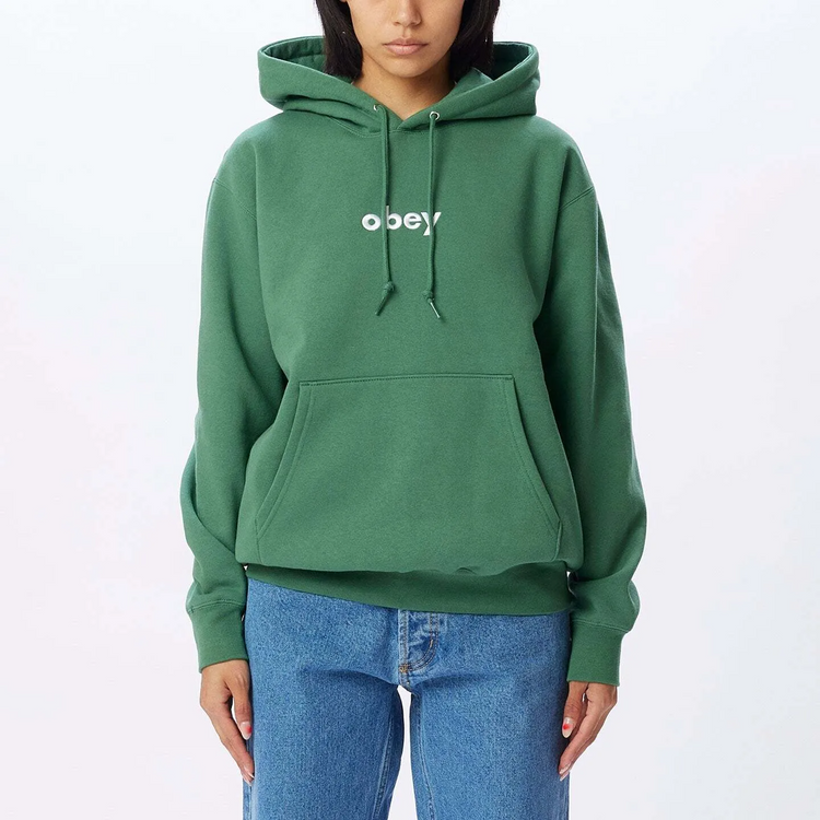 Obey Lowercase Pullover Hood Palm Leaf 112470162 PLF - APLAZE