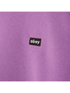 Obey Men's Mini Box Logo Crew Neck Sweatshirts Orchid 112480100.