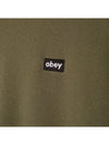 Obey Men's Mini Box Logo Crew Neck Sweatshirts Thyme 112480100.