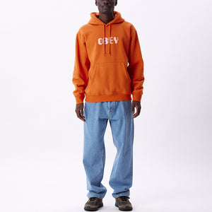 Obey Men's Grafx Hoodie Orange Oxide 112843151.