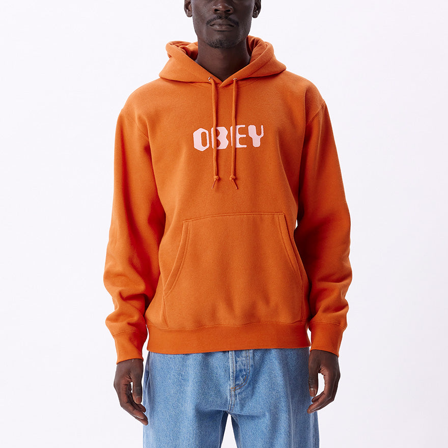 Obey Men's Grafx Hoodie Orange Oxide 112843151.