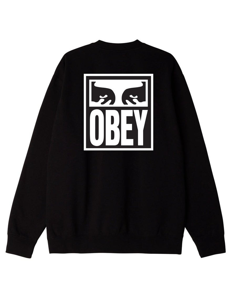 Obey Men's Eyes Icon Crew Sweatshirt Black 112863126.