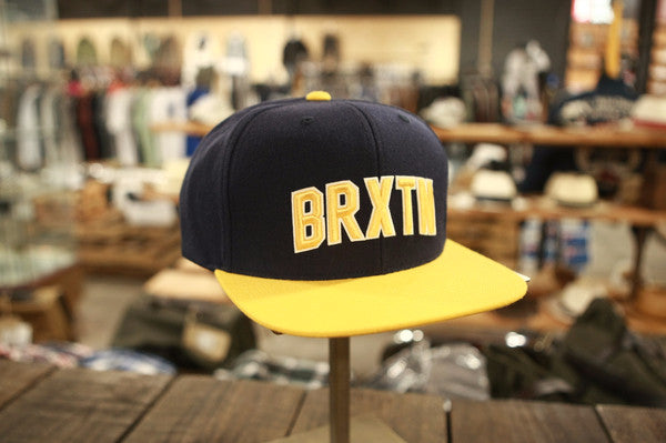 Brixton Hamilton Snap Back Navy/Gold 115 00299 0871.