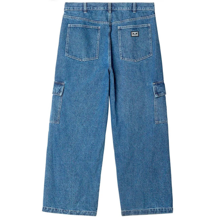 Obey Big Wig Cargo Denim Pant Light Indigo 142010088 LIN Obey Big Wig Cargo Denim Pant Light Indigo 142010088 LIN