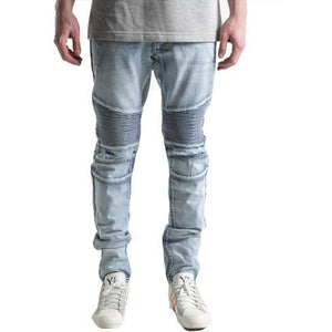 Embellish Silver Biker Denim (Bleached Blue) EMB15F27.