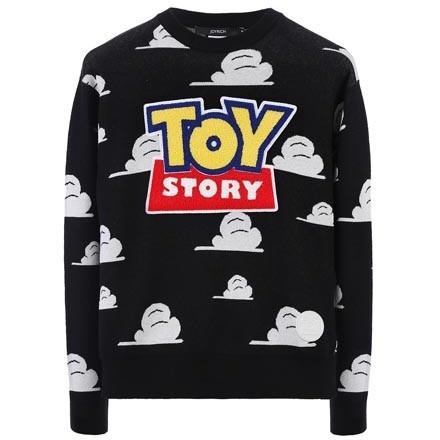 JOYRICH OPEN LOGO SWEATER / BLACK 15-473-00301-BLK.