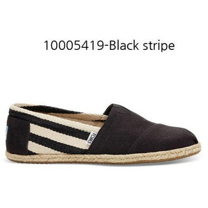 Toms Stripe University Women's Classic 10005419 Black.