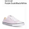 CONVERSE Women'S Chuck Taylor Dainty Casual Sneaker PurpleDusk/Black/White 551512F.