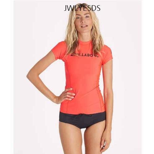BILLABONG Surf Dayz Short Sleeve Rashguard RedHot JWLYESDS.
