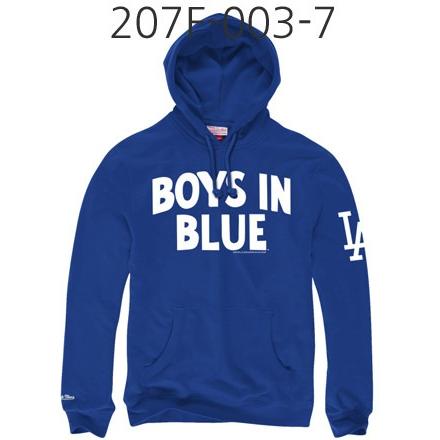 MITCHELL & NESS Extra Out Pullover Hoody Los Angeles Dodgers Royal 207F-003-7LADYRK.