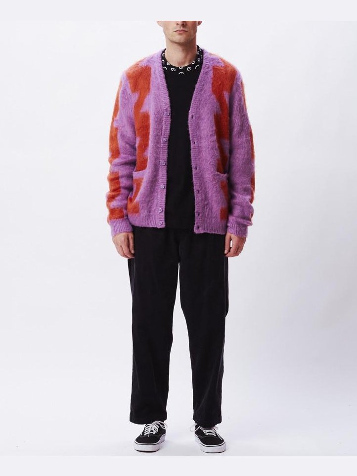 APLAZE | Obey Men's Dexter Cardigan Orchid Multi 151010020