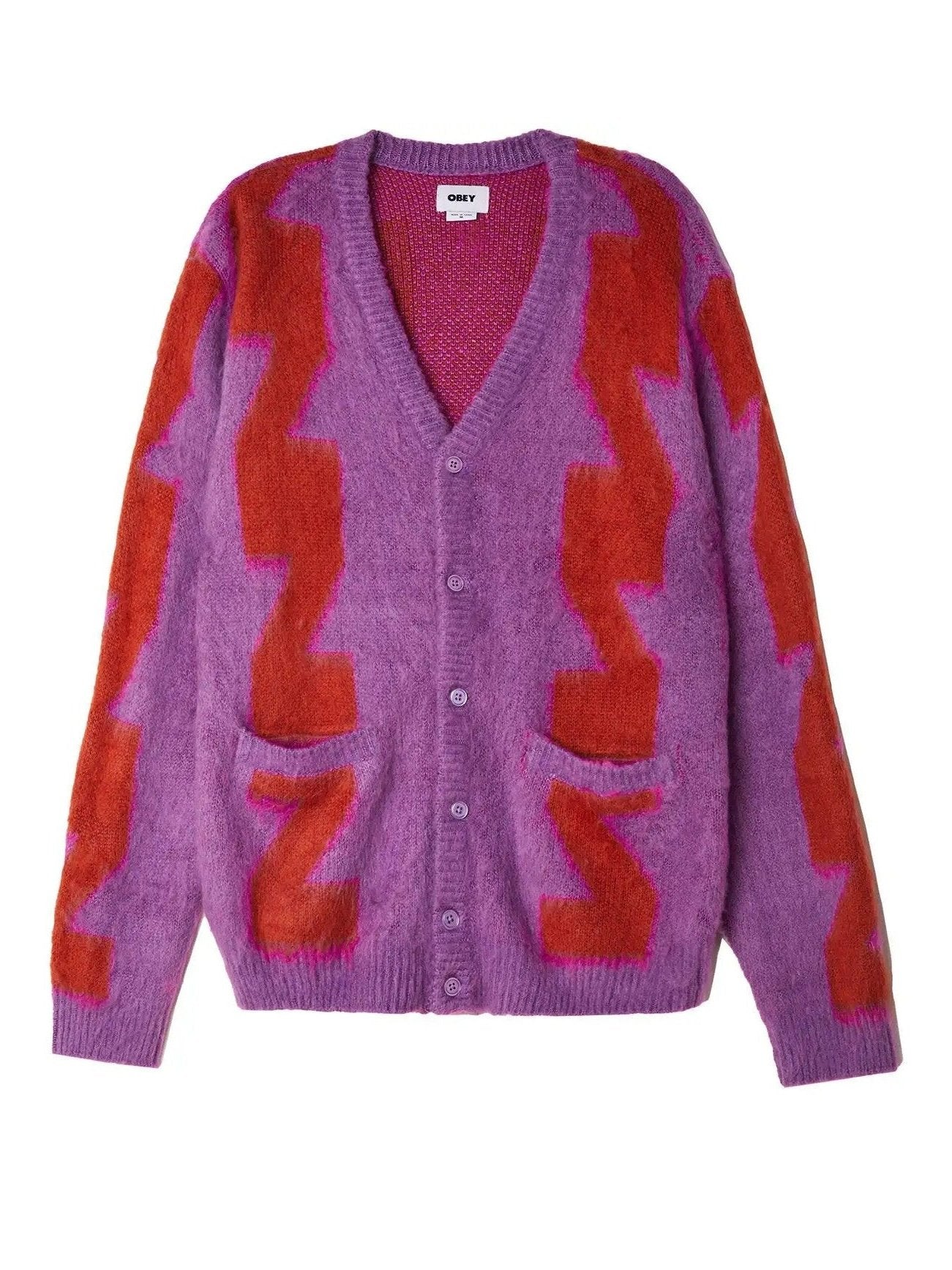 Obey Men's Dexter Cardigan Orchid Multi 151010020