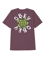 Obey Men's Obey Peace Flower T-Shirt Beetroot 163003231.