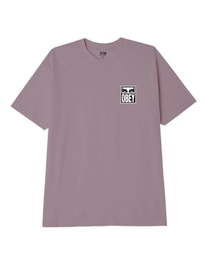 Obey Mens Eyes Icon 2 T-Shirt Lilac Chalk 165262142.