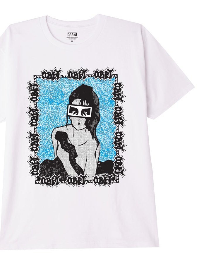 Obey Mens Obey Shojo T-Shirt White 165263113.