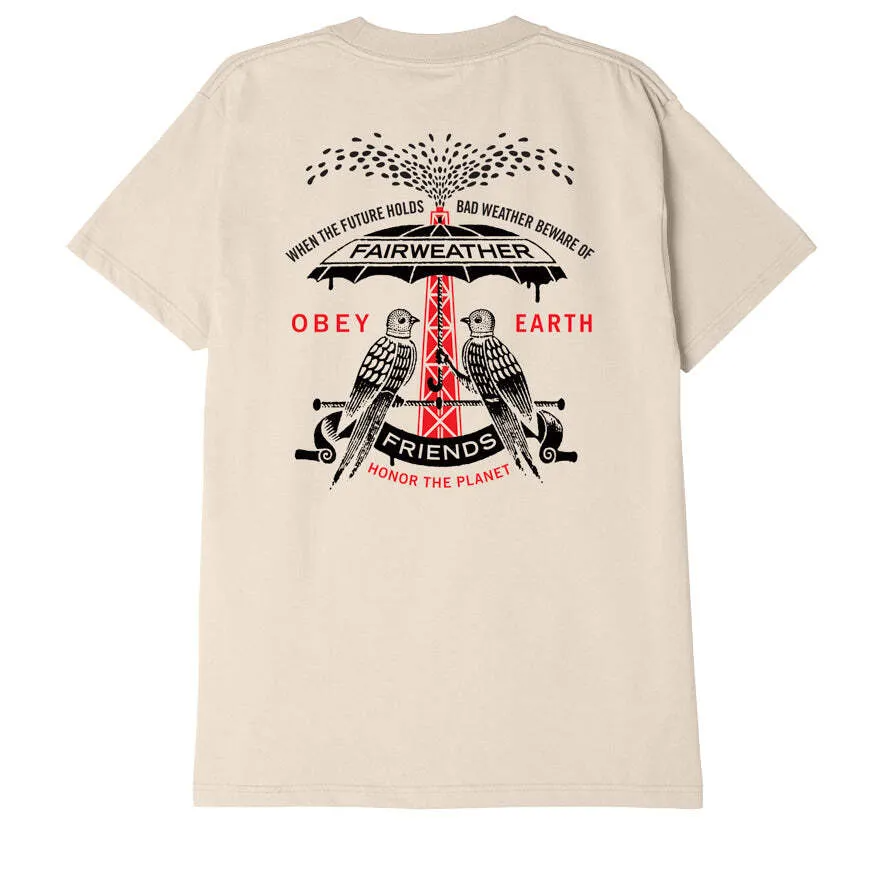 Obey Fariweather Friends Classic T-Shirt Cream 165263433 CRM - APLAZE