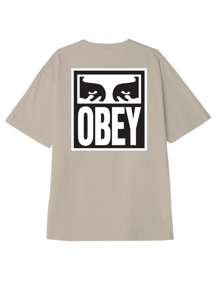 Obey Mens Obey Eyes Icon 2 Classic Box T-Shirt Irish Cream 166912142.