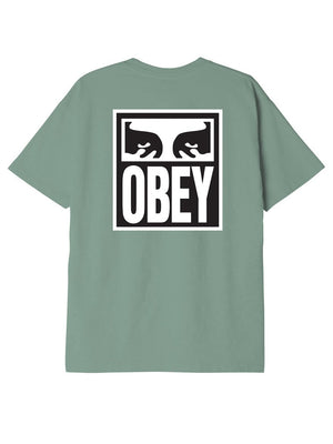 Obey Mens Obey Eyes Icon 2 Classic Box T-Shirt Jade 166912142.