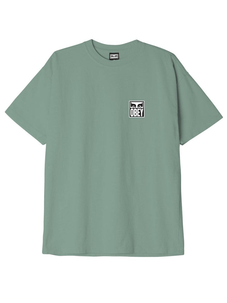 Obey Mens Obey Eyes Icon 2 Classic Box T-Shirt Jade 166912142.