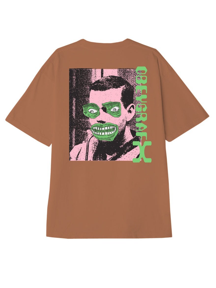 Obey Mens Obey Grafx T-Shirt Bombay Brown 166913151.