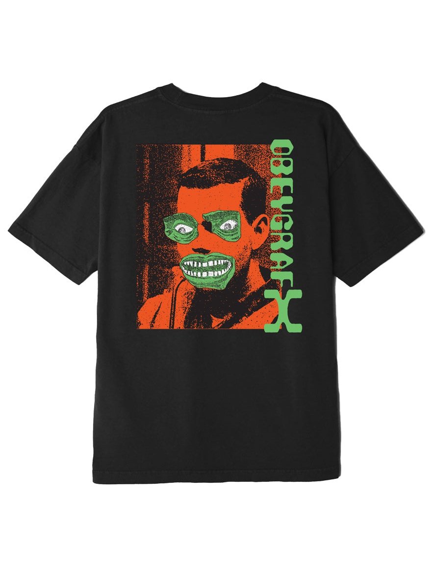 Obey Mens Obey Grafx T-Shirt Off Black 166913151.