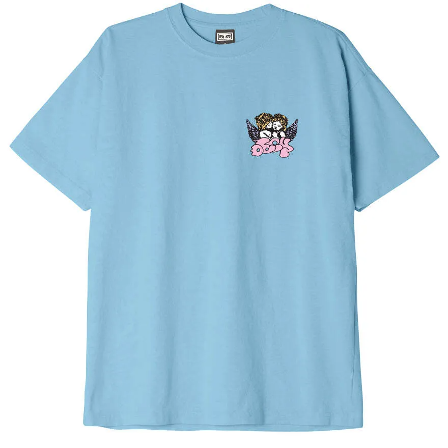 Obey Cherubs Heavyweight T-Shirt Sky Blue 166913365 SKY - APLAZE