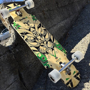 Bustin Boards Maestro Mini Bamboo Hybrid C5MM34BB Complete.