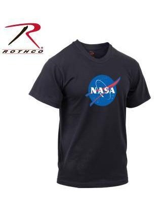 Rothco Authentic NASA Logo Shirt Black 1958.