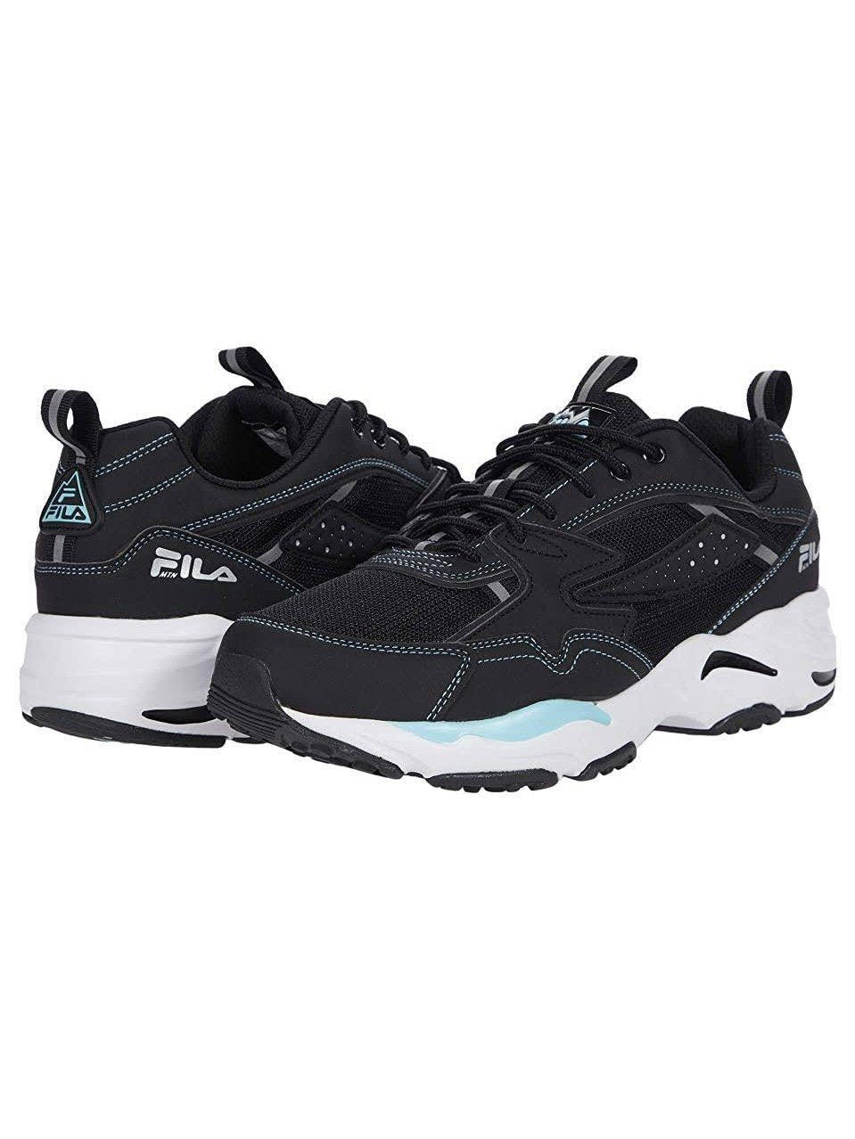 Fila Men's Trail Tracer Sneakers Black Black/White/Metallic Silver 1RM00914-003.