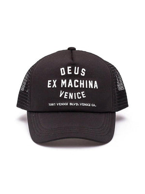 Deus Venice Address Trucker Hat Black DMA47620.
