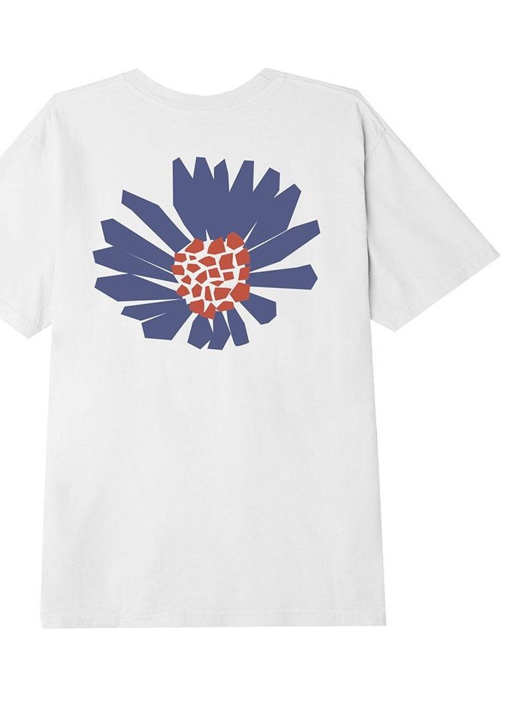 Obey Flower Organic T-Shirt White 163002387.