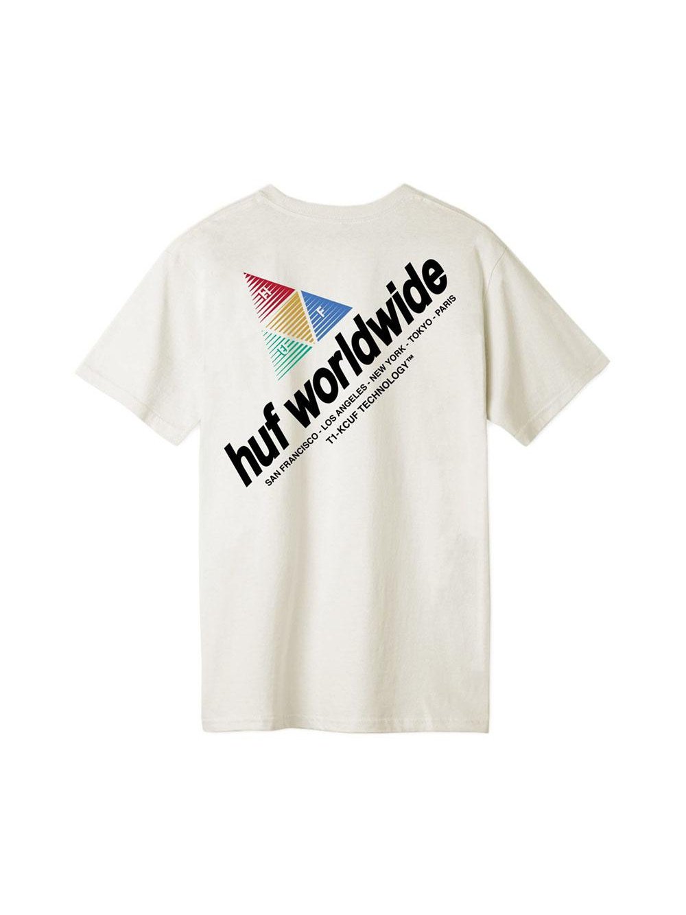 Huf Peak Sportif Short Sleeve Tee Unbleached TS01201.