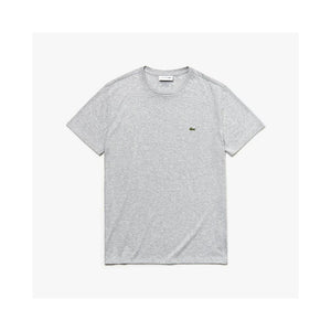Lacoste Mens Crew Neck Pima Cotton Jersey T-shirt Grey Chine TH6709-51 CCA.
