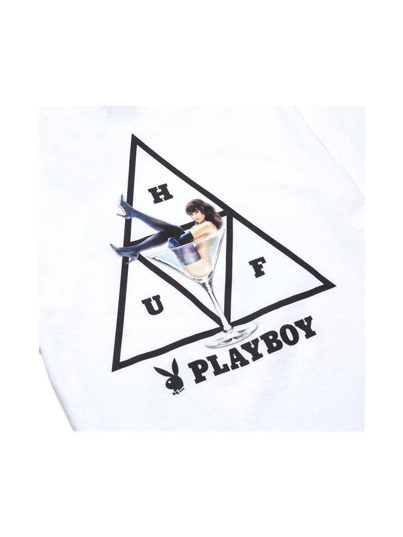 Huf X Playboy Playmate Triple Triangle Short Sleeve Tee White TS01462.