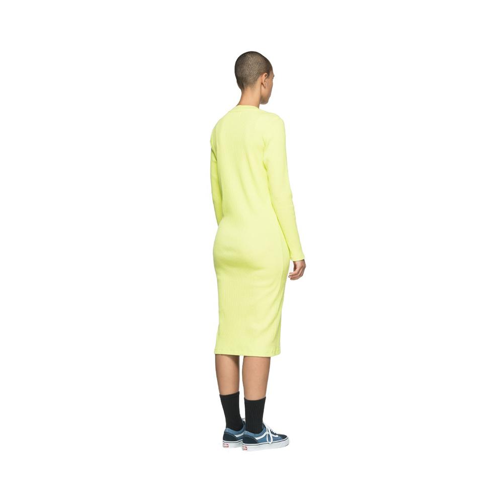Stussy Temple L/SL Rib Dress Yellow 214471.