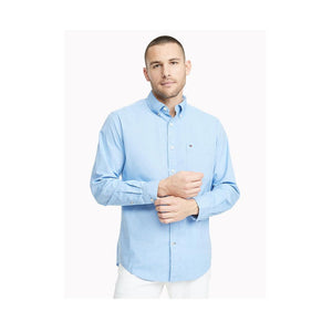 Tommy Hilfiger Classic Fit Essential Stretch Shirt Collection Blue 78E5393 495.