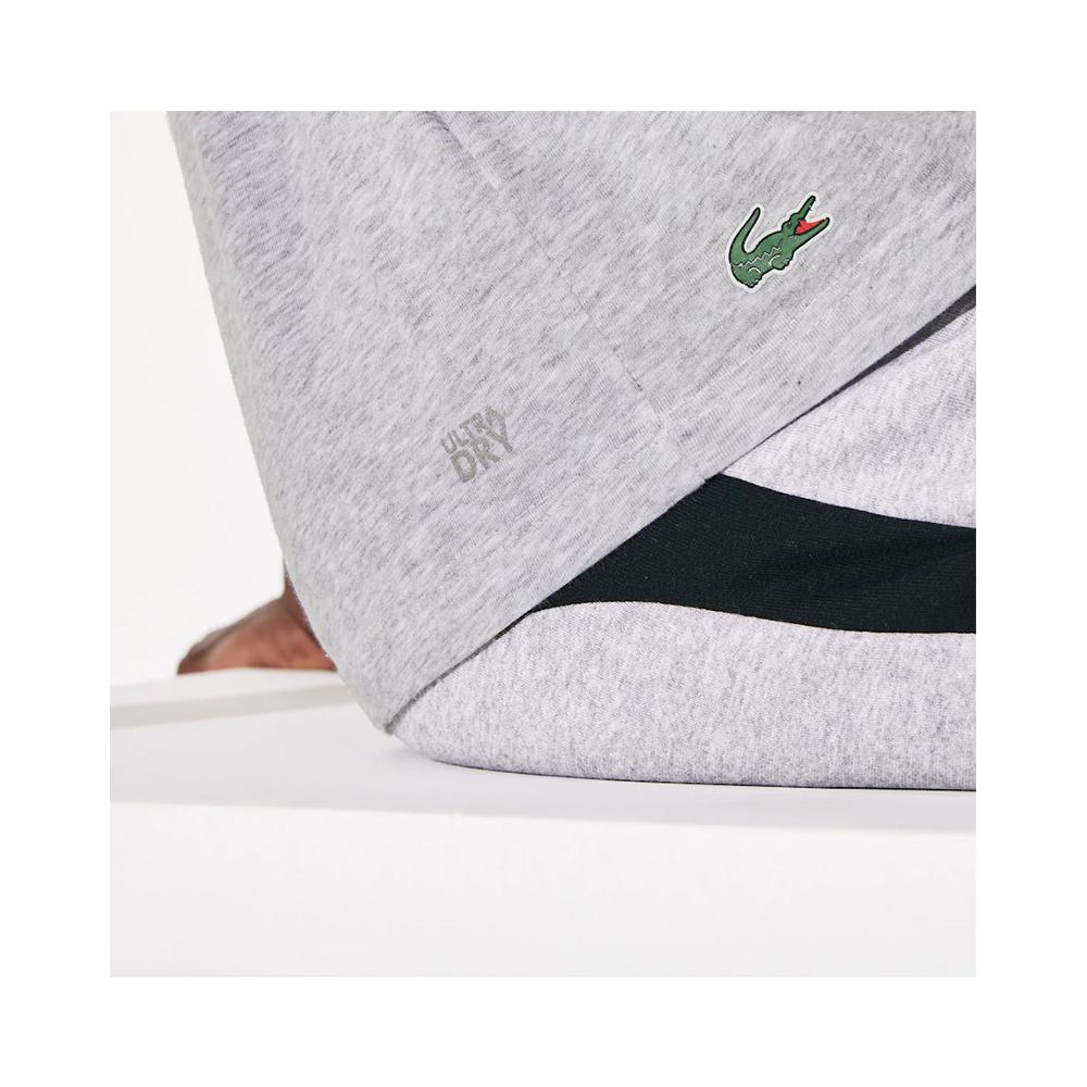 Lacoste Sport Ultra Dry Crew Neck Cotton T-shirt  Silver Chine/Black TH4804-51 Y5J.