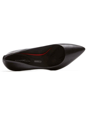 Rockport Total Motion Pointed Toe Pump Black Leather A11800.