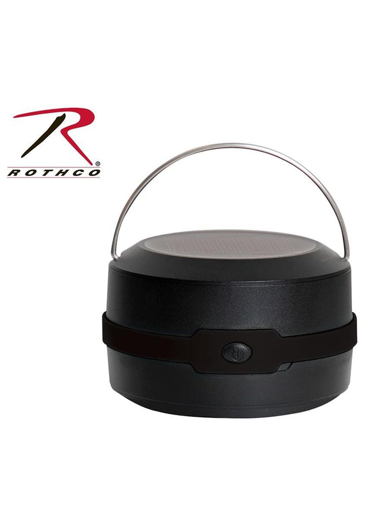 Rothco Pop-Up Solar Lantern And Charger Black 2775.