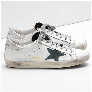 Golden Goose Superstar White /Petroleum Star G30MS590.F54.
