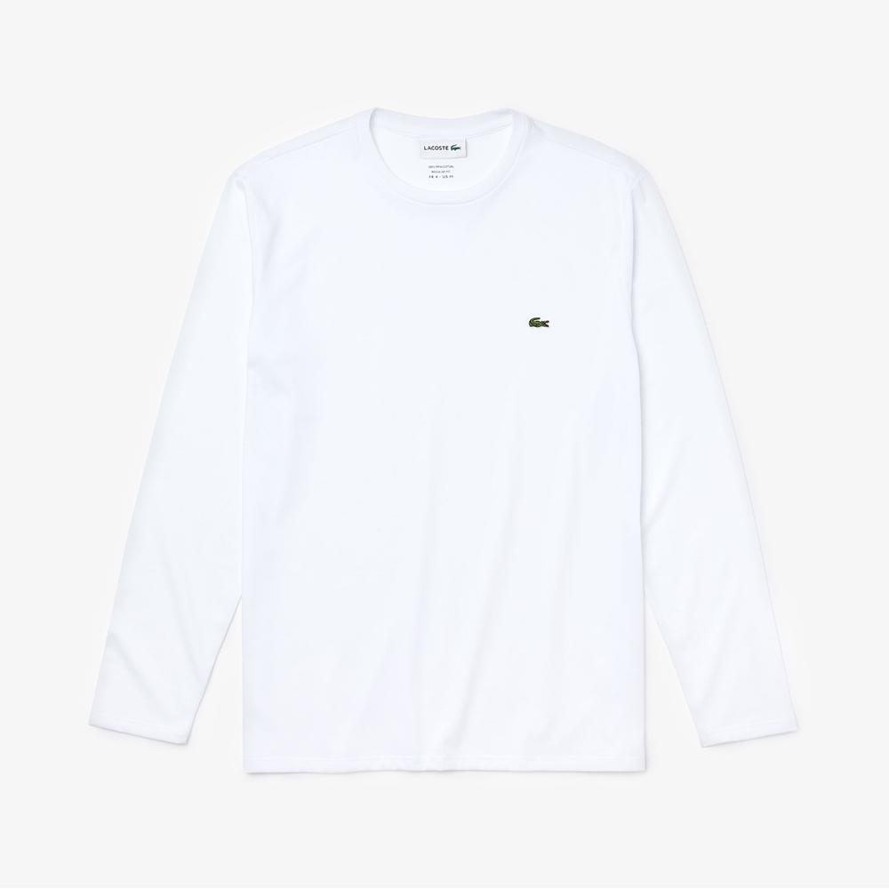 Lacoste Crew Neck Pima Cotton Jersey T-shirt White TH6712-51 001.