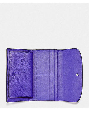 Coach Checkbook wallet Purple2  F16613.