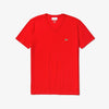 Lacoste Mens V-neck Pima Cotton Jersey T-shirt Red TH6710-51 S5H.