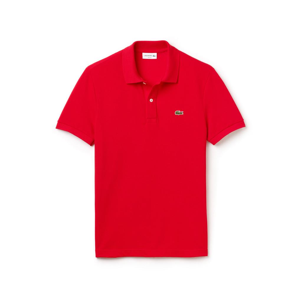 Lacoste Mens Slim fit Petit Pique Polo Shirt Red PH4012-51 240.