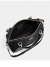 Coach Small Kelsey Satchel in Mixed Materials Black F11832.