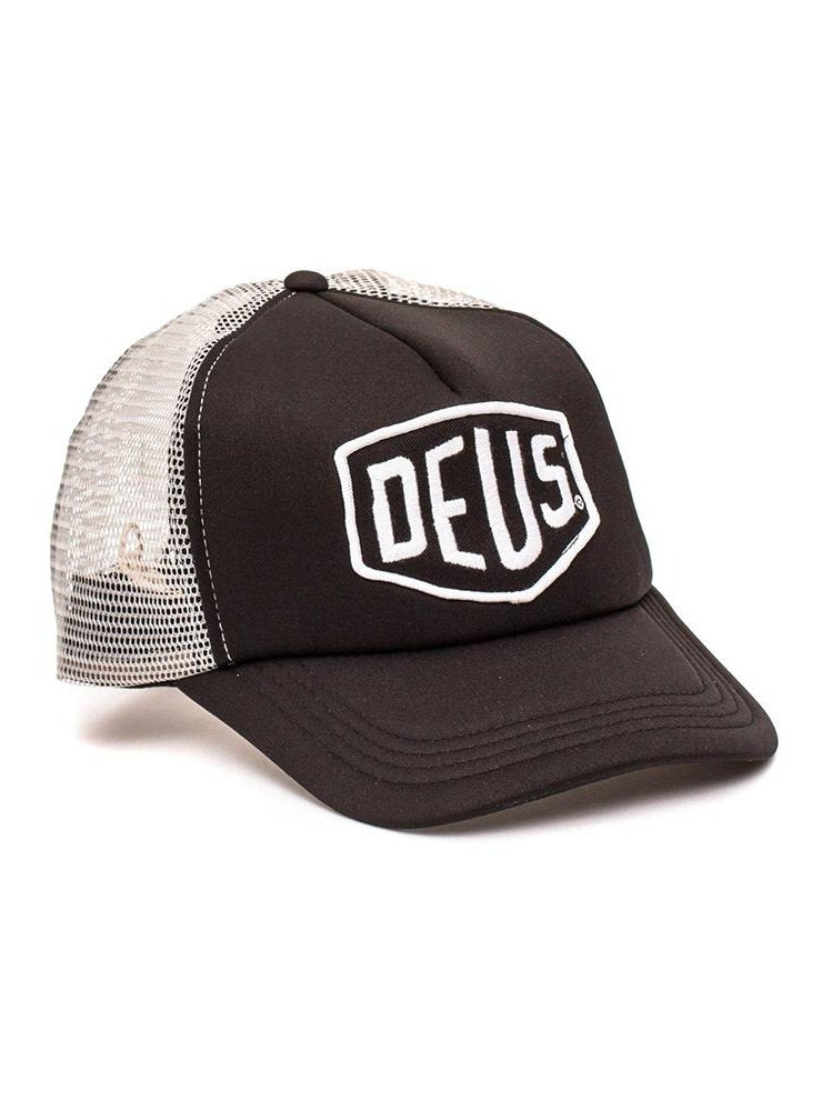 Deus Baylands Trucker Hat Black/Grey with Grey Mesh DMS07875.