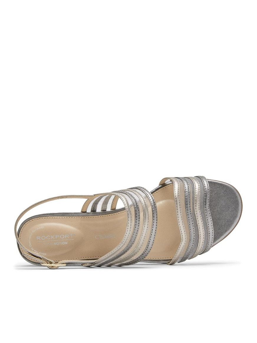 Rockport Total Motion Zandra Mesh Sandal Metallic CI0015.