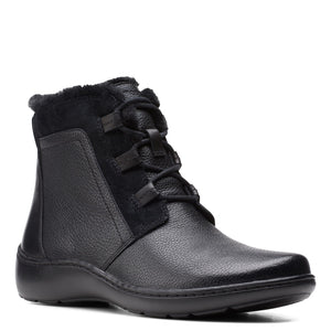Clarks Women's Cora Chai Leather Black 26154979 - APLAZE