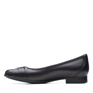 Clarks Women's Un Blush Wish Leather Black 26161923 - APLAZE